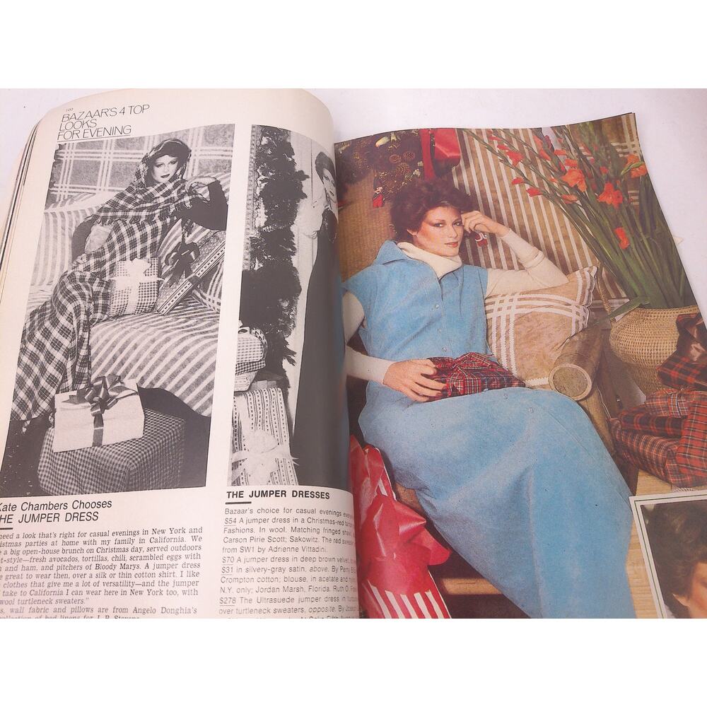 Vintage 1975 Harper's Bazaar Magazine Liza Minnelli Jerry Hall Fashion - Picture 10 of 11